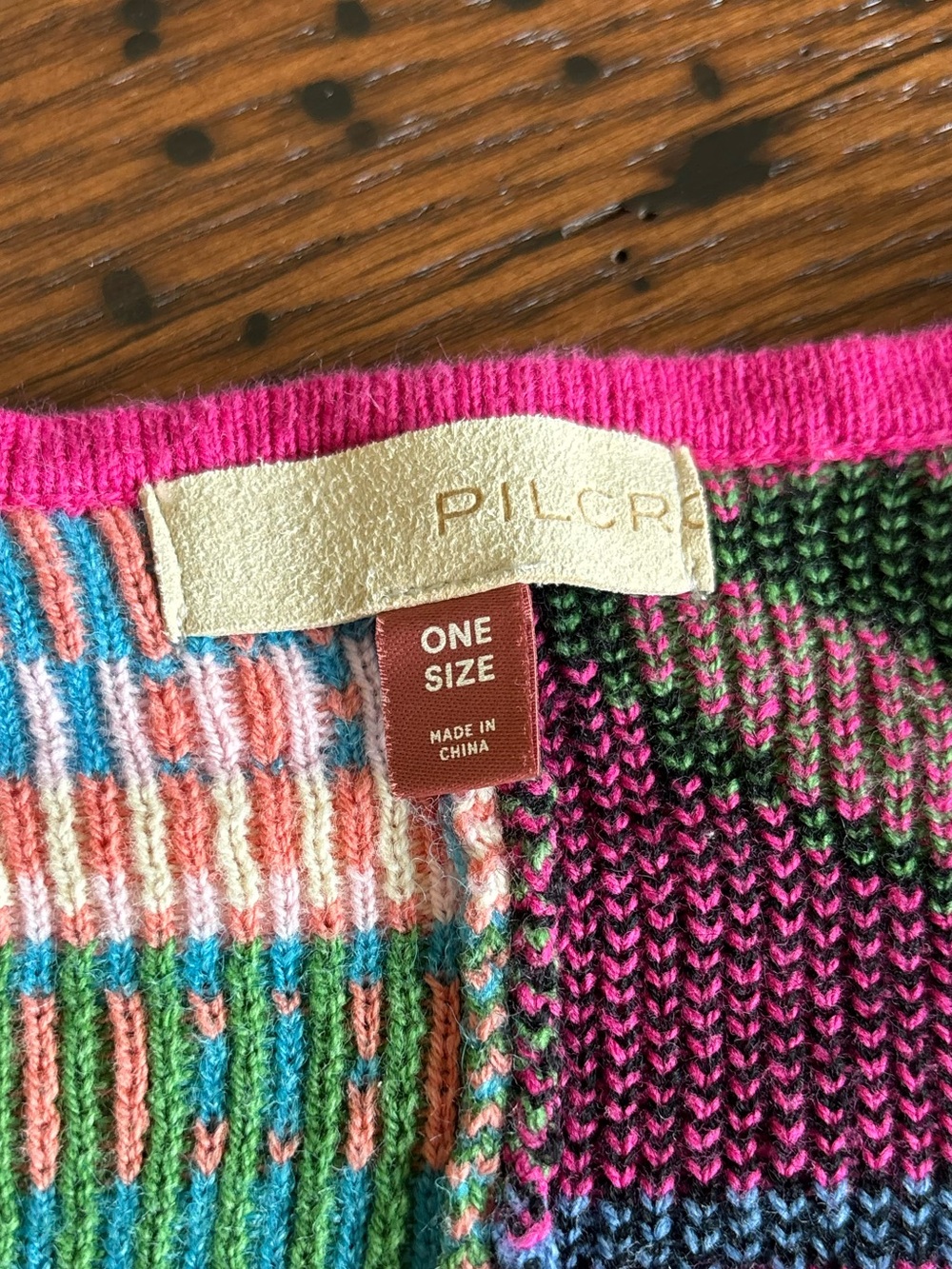 Anthropologie PILCRO Patchwork Cardigan Sweater, Colorful,Fun,Oversized One Size - Picture 3 of 16